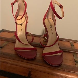One of 50 Katy Perry Red Chain sandal